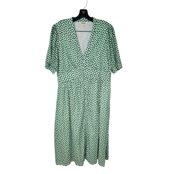 BODEN Elsa Floral Print Midi Dress Green Primrose Women's 14 Cottagecore NWOT - Picture 3 of 12